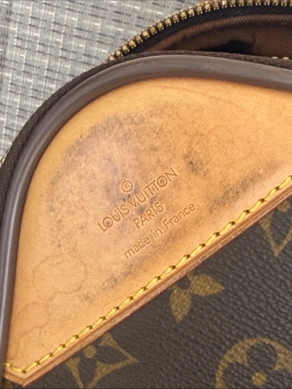 Louis Vuitton Monogram Rolling Carry-On in Brown and Tan